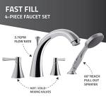 ANZZI Walk-In Bathtub 30" x 53" Whirlpool Acrylic Right Drain Quick Fill Fast Drain 9 Hydro Jets Chromatherapy Heater ADA Compliant Slip-Resistant Seat Grab Bar Extension Kit | AMZ3053RWH