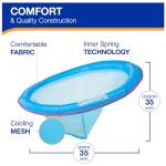 SwimWays Spring Float Premium Papasan Pool Lounger, Inflatable Pool Floats Adult with Fast Inflation for Ages 15 & Up