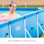 Intex Rectangular Above Ground Swimming Pool, Blue