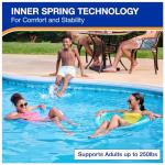 SwimWays Spring Float Premium Papasan Pool Lounger, Inflatable Pool Floats Adult with Fast Inflation for Ages 15 & Up