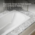 Kohler 25831-0 Avec® 60" x 32" drop-in bath, White