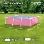 Intex 7ft x 5ft Rectangular Metal Frame Pool