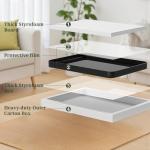 Bathroom Mirror 30x22 Inch Black Metal Frame Rectangle Vanity Mirror with Rounded Corners, Modern Wall Mounted Anti-Rust Mirror for Farmhouse, Restroom, Entryway, Horizontal or Vertical Hanging