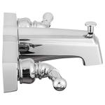 Dura Faucet Economical Two Handle Classic Tub and Shower Faucet Diverter for Handheld Shower (Chrome Polished)