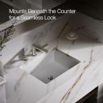 KOHLER 2882-0 Verticyl Rectangular Undermount Bathroom Sink, 19 3/4", White