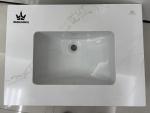 AURUMIRA Hand wash basins being parts of sanitary installations Modern Rectangular Vanity, Above-Counter Bathroom Sink with Sleek Ceramic Finish