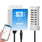 WiFi Salt Chlorine Generator, Briidea Chlorine Generator with USA Titanium Salt Cell, APP Monitoring & Real-Time Salt Alerts, for Swim Spas Up to 2,000 Gallons