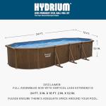 Bestway 24' x 12' Oval Above Ground Pool Set