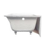 Kingston Brass Aqua Eden VTAP603622L 60-Inch Acrylic Alcove Tub with Left Hand Drain, White
