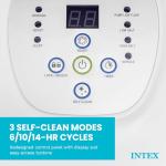 Intex Krystal Clear Saltwater Pool Chlorine System for Above Ground Pools up to 15,000 Gallons, Pool Cleaner with Automatic Timer and Self Cleaning