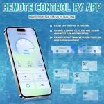 Salt Water Pool Chlorinator System - Saltwater Chlorine Generator with Smart App Control, USA Titanium Cell, Easy to Install, for Pools Up to 15,000 Gallons