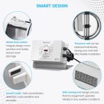 Saltwater Pool System, Westaho Salt Chlorine Generator with USA Titanium Cell for Above Ground Pools Up to 15,000 Gallons, Compatible with Intex Pool, IP 66 Waterproof