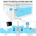 WiFi Salt Chlorine Generator, Briidea Chlorine Generator with USA Titanium Salt Cell, APP Monitoring & Real-Time Salt Alerts, for Swim Spas Up to 2,000 Gallons