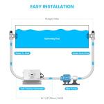 Saltwater Pool System, Westaho Salt Chlorine Generator with USA Titanium Cell for Above Ground Pools Up to 15,000 Gallons, Compatible with Intex Pool, IP 66 Waterproof