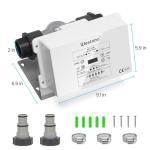 Saltwater Pool System, Westaho Salt Chlorine Generator with USA Titanium Cell for Above Ground Pools Up to 15,000 Gallons, Compatible with Intex Pool, IP 66 Waterproof