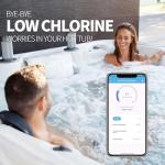 WiFi Salt Chlorine Generator, Briidea Chlorine Generator with USA Titanium Salt Cell, APP Monitoring & Real-Time Salt Alerts, for Swim Spas Up to 2,000 Gallons
