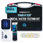 Eagle Ray Digital Pool Water Test Kit by AquaDoc with Digital Water Tester and 30 Pool Test Strips for Chlorine, Bromine, Total Hardness, Cyanuric Acid, Alkalinity, and pH