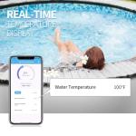WiFi Salt Chlorine Generator, Briidea Chlorine Generator with USA Titanium Salt Cell, APP Monitoring & Real-Time Salt Alerts, for Swim Spas Up to 2,000 Gallons