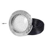 HQUA PN01 LED Inground Pool Lighting System 120V AC 10 Inch 40W, 6500K Cool White, 100 Feet Cord