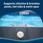 Crystal Smart Water Monitor for Chlorine & Bromine Pools, Hot Tubs & Swim Spas - 24/7 Continuous Digital Water Testing with App Notifications & Customized Chemical Dosing (New Model)