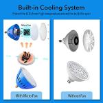 Color Changing LED Pool Lights Bulb for Inground Pool, RGB Pool Light Bulbs Replacement for Pentair Hayward 500 Watt Swimming Pool Lighting Fixture 120 Volt Colored Underwater Rainbow Pool Light