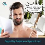 Eagle Ray Digital Pool Water Test Kit by AquaDoc with Digital Water Tester and 30 Pool Test Strips for Chlorine, Bromine, Total Hardness, Cyanuric Acid, Alkalinity, and pH