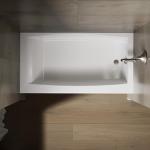 Kohler 26108-RA-0 K-26108-RA-0 Entity 60" x 32" Alcove Bath, Right Drain, White