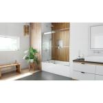 DreamLine Sapphire 56-60 in. W x 60 in. H Semi-Frameless Bypass Tub Door in Chrome, SHDR-6360602-01