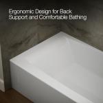 Kohler 26108-RA-0 K-26108-RA-0 Entity 60" x 32" Alcove Bath, Right Drain, White