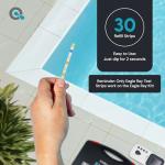 Eagle Ray Digital Pool Water Test Kit by AquaDoc with Digital Water Tester and 30 Pool Test Strips for Chlorine, Bromine, Total Hardness, Cyanuric Acid, Alkalinity, and pH