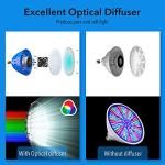Color Changing LED Pool Lights Bulb for Inground Pool, RGB Pool Light Bulbs Replacement for Pentair Hayward 500 Watt Swimming Pool Lighting Fixture 120 Volt Colored Underwater Rainbow Pool Light