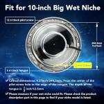 HQUA PN01DC LED Inground Pool Lighting System RGBW Color Change 10 Inch 50W, Remote/App Control, 120V AC, 100 Feet Cord