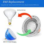 Color Changing LED Pool Lights Bulb for Inground Pool, RGB Pool Light Bulbs Replacement for Pentair Hayward 500 Watt Swimming Pool Lighting Fixture 120 Volt Colored Underwater Rainbow Pool Light