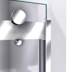 DreamLine Sapphire 56-60 in. W x 60 in. H Semi-Frameless Bypass Tub Door in Chrome, SHDR-6360602-01