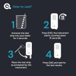 Eagle Ray Digital Pool Water Test Kit by AquaDoc with Digital Water Tester and 30 Pool Test Strips for Chlorine, Bromine, Total Hardness, Cyanuric Acid, Alkalinity, and pH