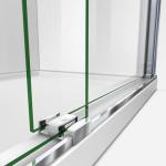 DreamLine Sapphire 56-60 in. W x 60 in. H Semi-Frameless Bypass Tub Door in Chrome, SHDR-6360602-01