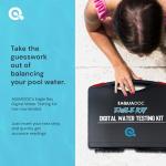 Eagle Ray Digital Pool Water Test Kit by AquaDoc with Digital Water Tester and 30 Pool Test Strips for Chlorine, Bromine, Total Hardness, Cyanuric Acid, Alkalinity, and pH