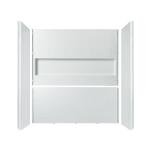 WOODBRIDGE 60” x 32” Four-Piece Direct-to-Stud Alcove Tub Surround Wall Panel Kit in White