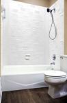 From Plain To Beautiful In Hours Versa Tile - Tub and Shower Wall Panels Surround - Gloss White