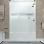 WOODBRIDGE 60” x 32” Four-Piece Direct-to-Stud Alcove Tub Surround Wall Panel Kit in White