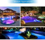 Color Changing LED Pool Lights Bulb for Inground Pool, RGB Pool Light Bulbs Replacement for Pentair Hayward 500 Watt Swimming Pool Lighting Fixture 120 Volt Colored Underwater Rainbow Pool Light