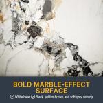 Bath Tub Surround Kits – Waterproof Wall Panels for Tubs – Glossy Finish & Seamless Pattern – Easy to Install Over Any Surface – Leakproof Design (W60'' x D32'' x H60'') – Champagne