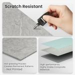 LARWORKS 71" × 60" × 36" Tub Surround Shower Wall Panels Kit – 9-Piece SPC Gray Marble, Waterproof Bathtub Wall Panels & Shower Surround Kit (3 Back + 6 Side) Easy DIY Click-Lock