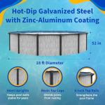 Blue Wave Sevilla 18-ft Round Above Ground Pool