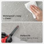 LARWORKS 71" × 60" × 36" Tub Surround Shower Wall Panels Kit – 9-Piece SPC Gray Marble, Waterproof Bathtub Wall Panels & Shower Surround Kit (3 Back + 6 Side) Easy DIY Click-Lock