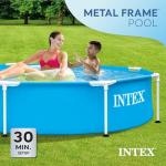 INTEX Metal Frame Above Ground Pool 8ft x 20in