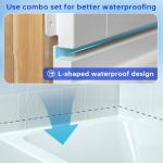 WOODBRIDGE 60” x 32” Four-Piece Direct-to-Stud Alcove Tub Surround Wall Panel Kit in White