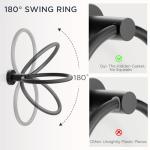 FORIOUS Bathroom Hardware Accessories Set, SUS304 Stainless Steel Towel Bar Set, Modern Towel Racks Holder for Bathroom, Toilet Paper Holder Wall Mounted 4 Pieces(24" Bar, Matte Black)