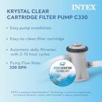 Intex 10ft Metal Frame Above Ground Pool Set