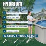 Bestway Hydrium 15' Round Steel Wall Pool Set